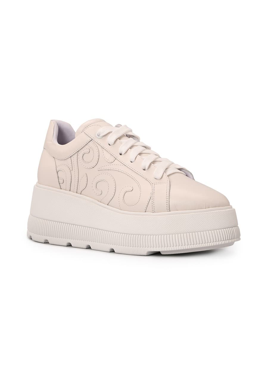 White Platform Sneakers