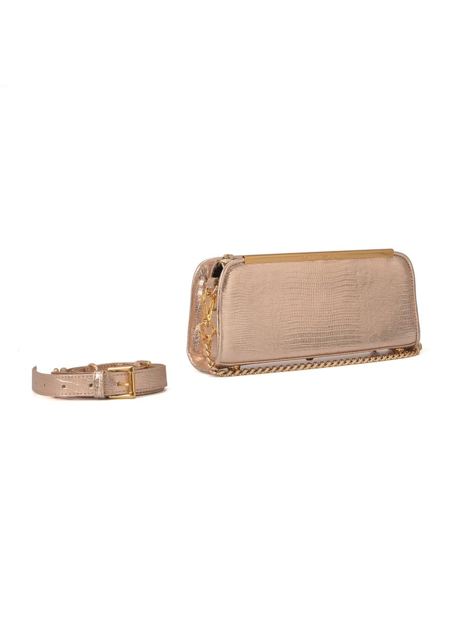 Golden Baguette Bag