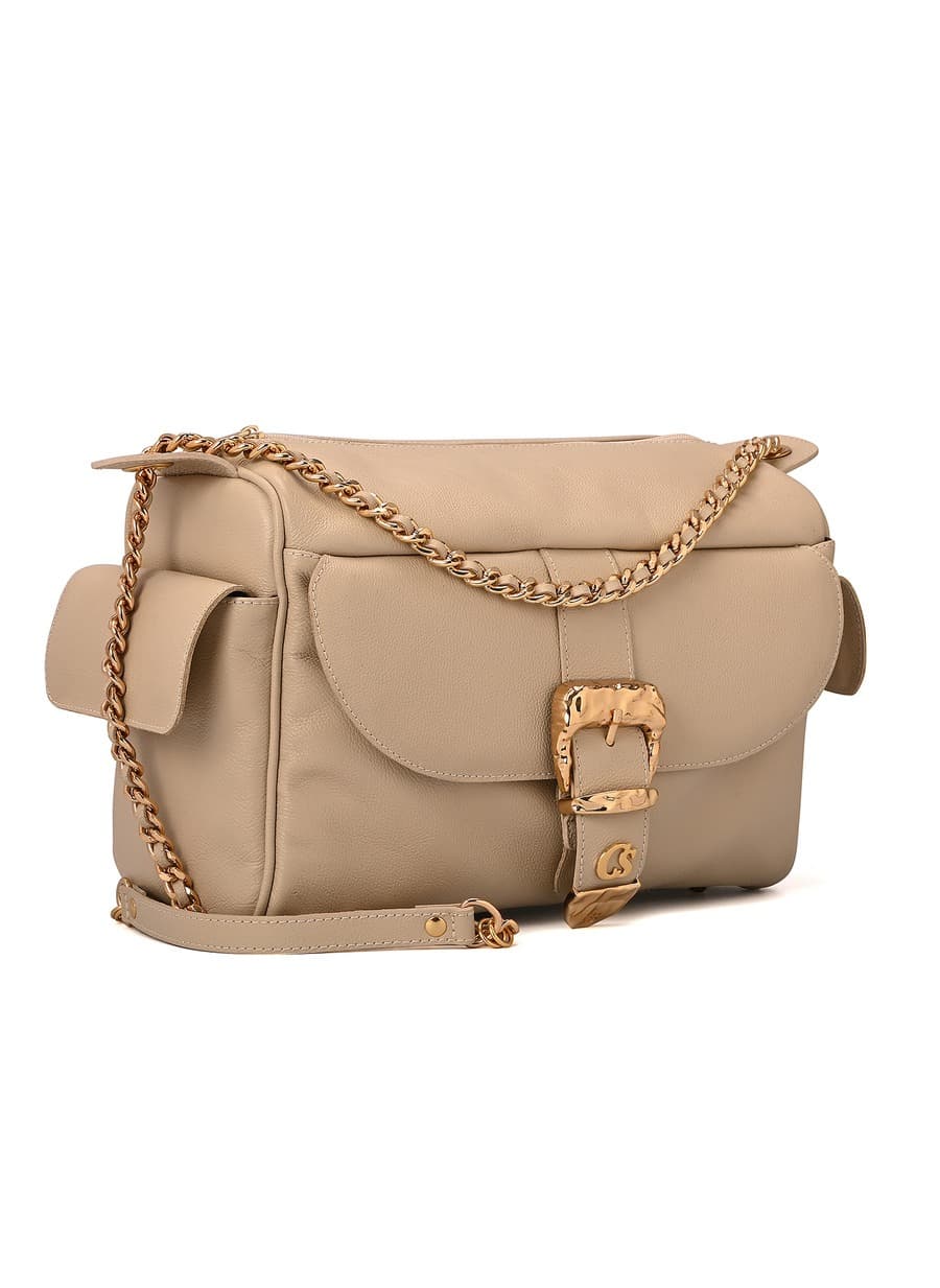 Off-white Buckle Bag