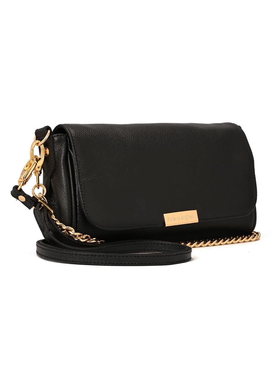 Black Baguette Bag