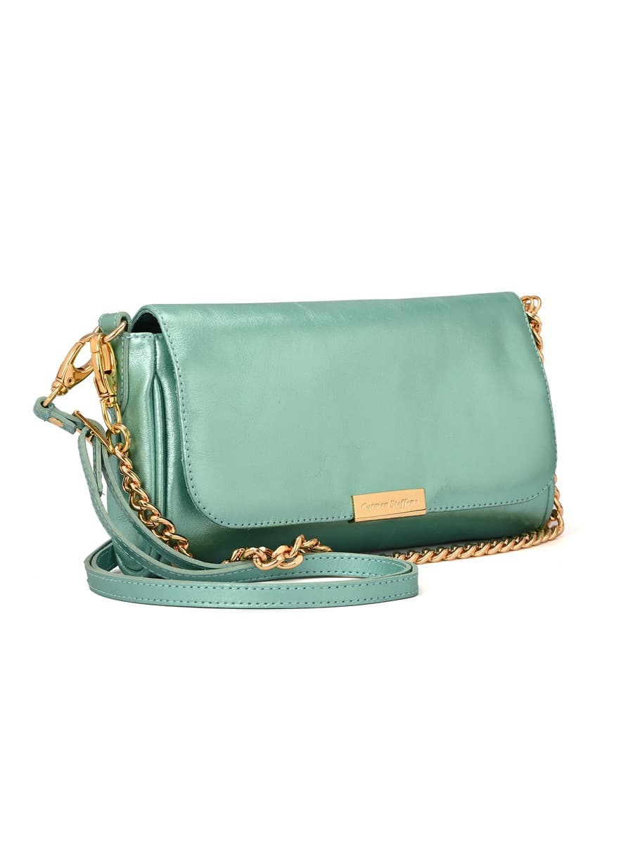 Mint Green Baguette Bag