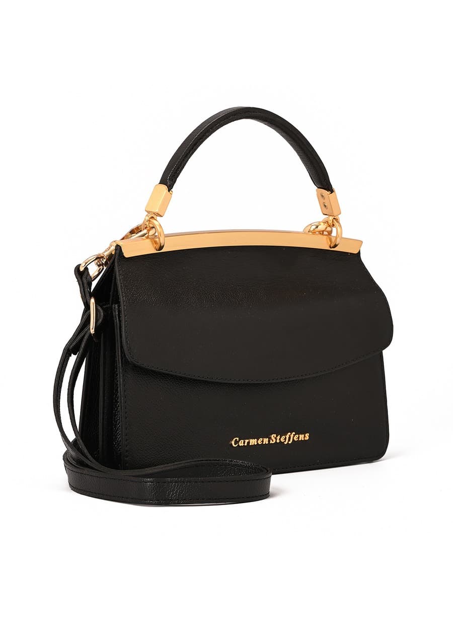 Black Double-Sided Leather Bag