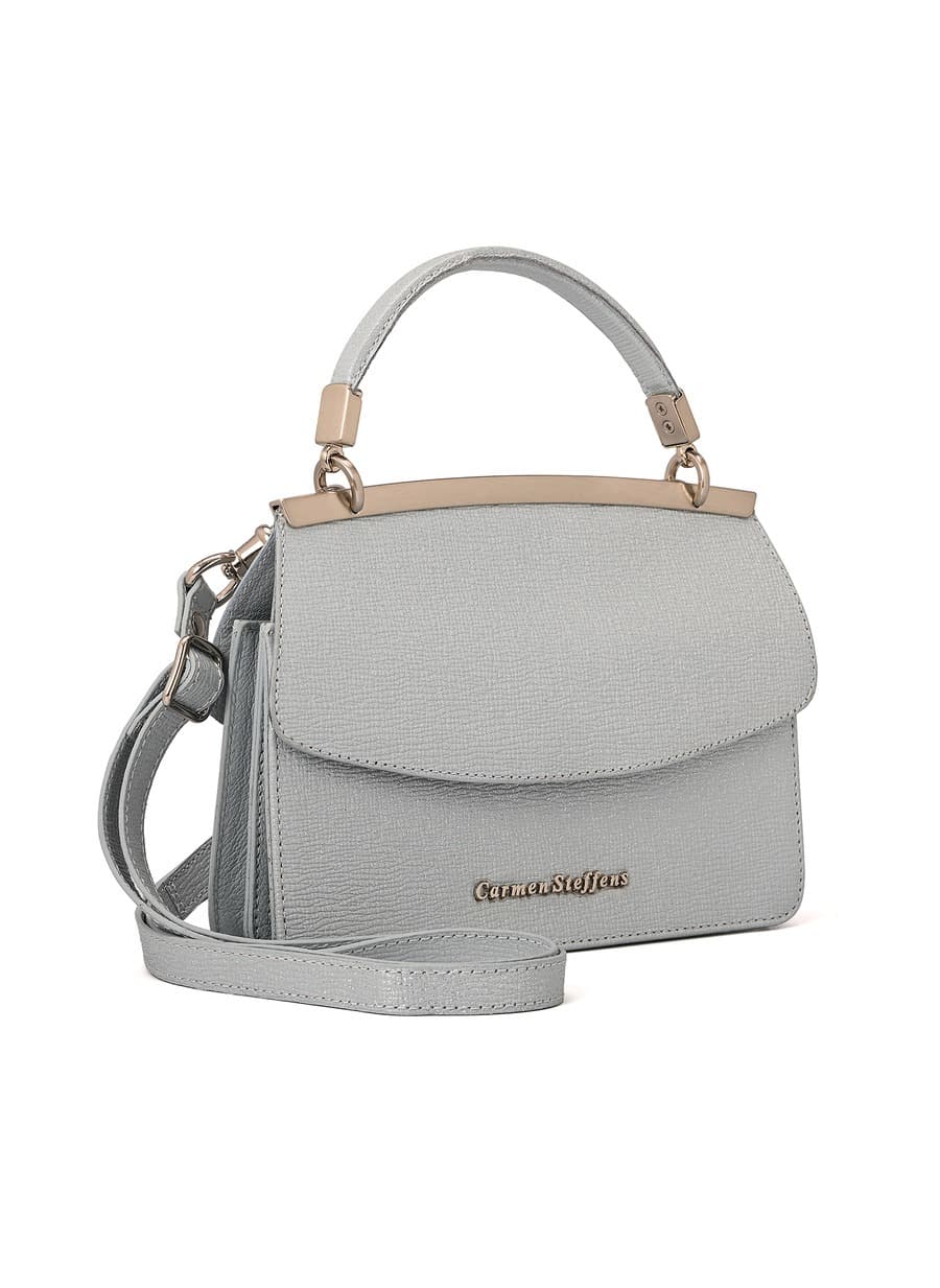 Sky Blue Double-Sided Leather Bag