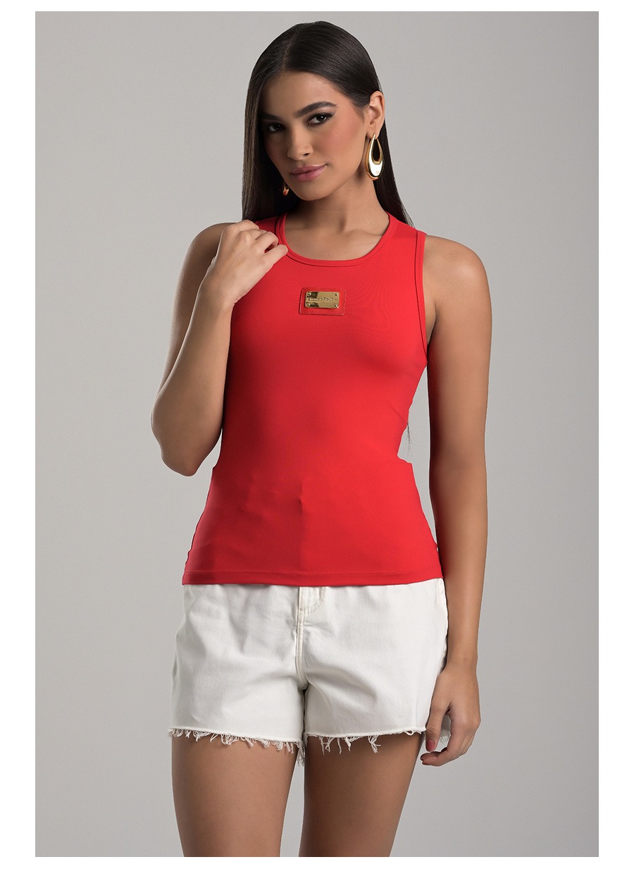 Red Basic Tank Top