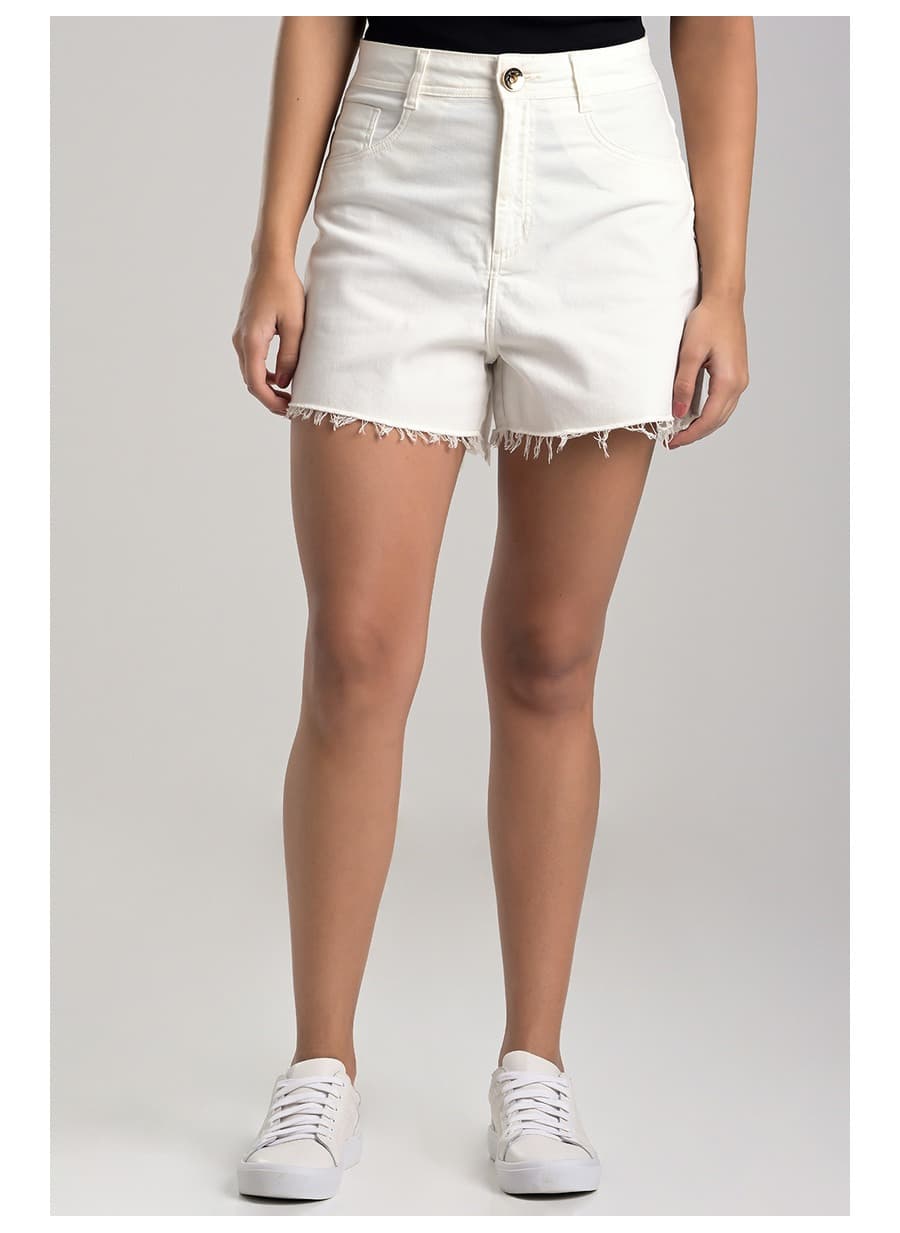 Short Mom Basic Off-white