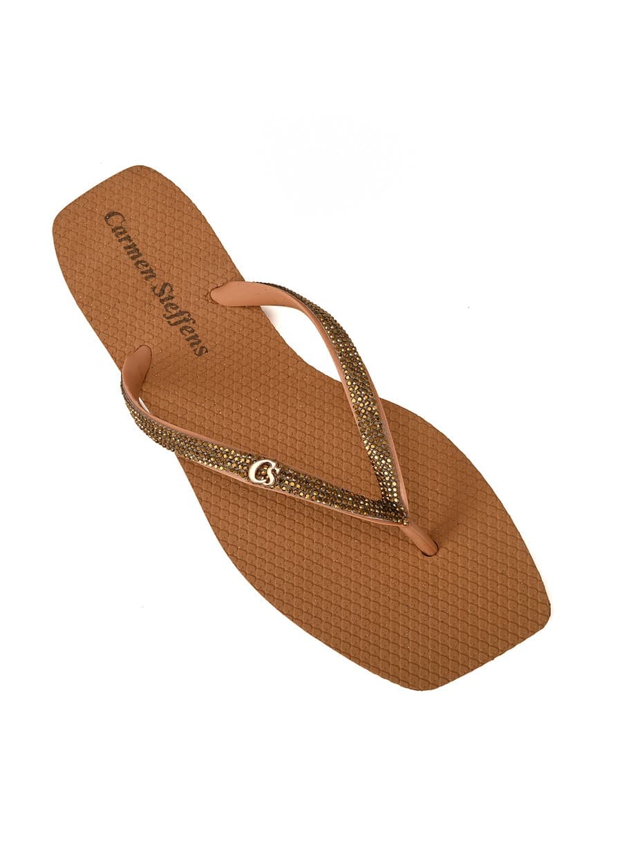 Flip-Flops Shine Tan