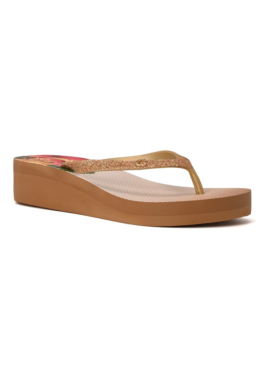 Wedge Flip-Flops with Print