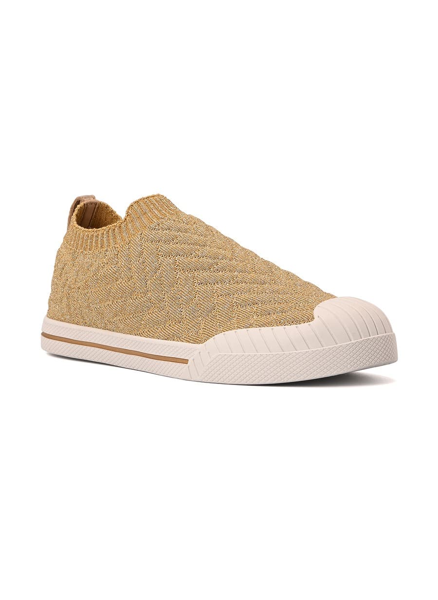 Golden Lurex Sneakers
