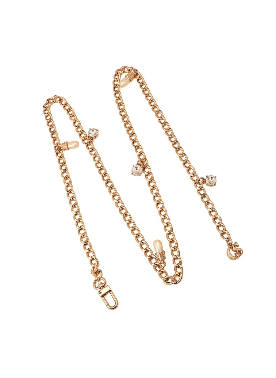 Chain Belt With Crystals and Pearls