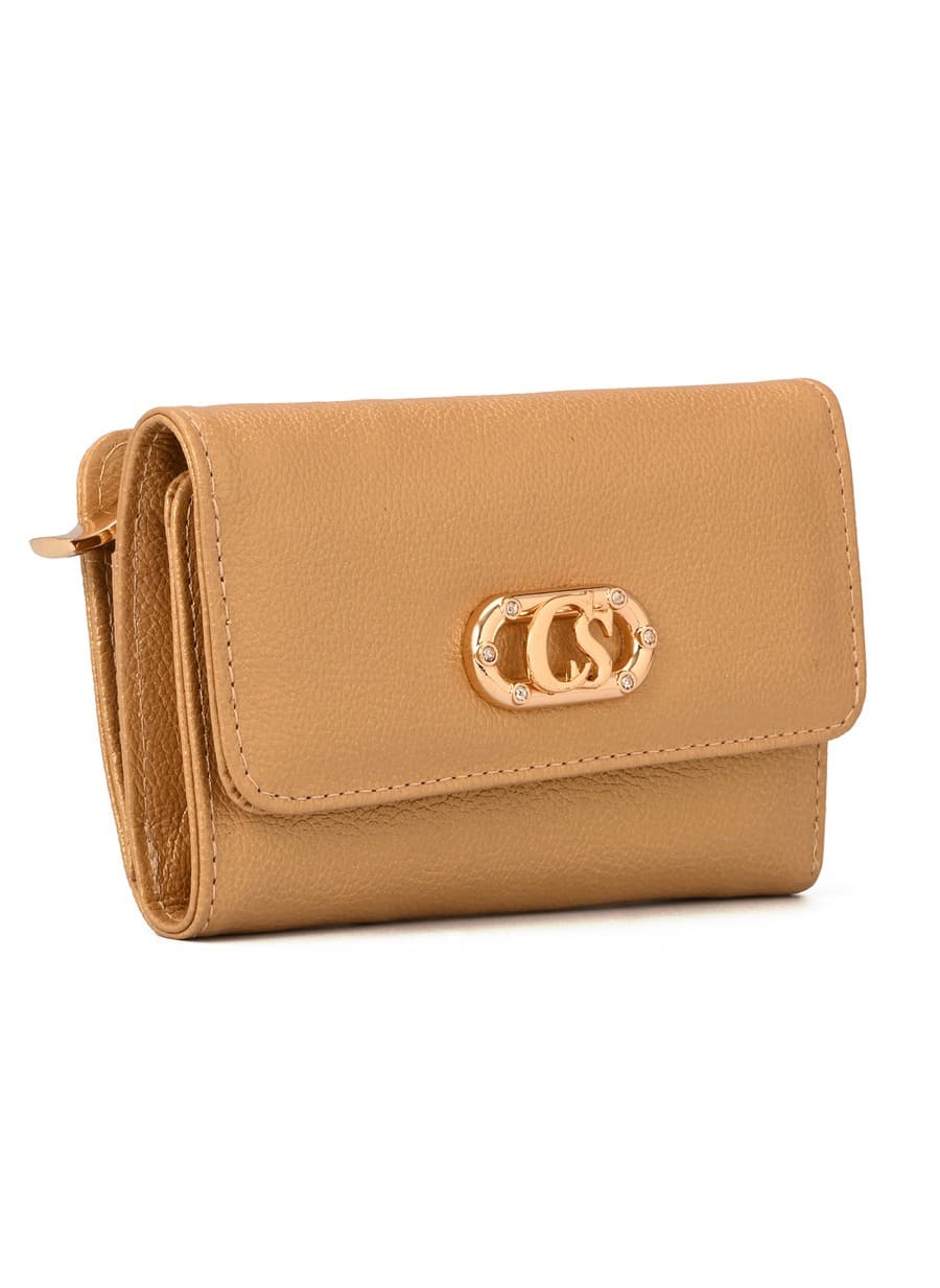 CS Wallet with Gold Crystals