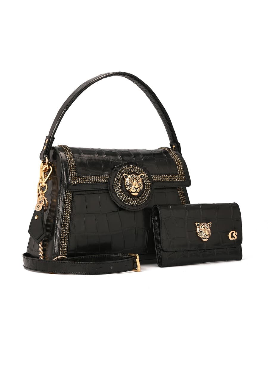 Premium Croco Black Bag