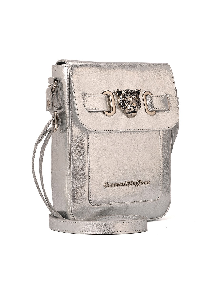 Crossbody Bag Leopard Silver