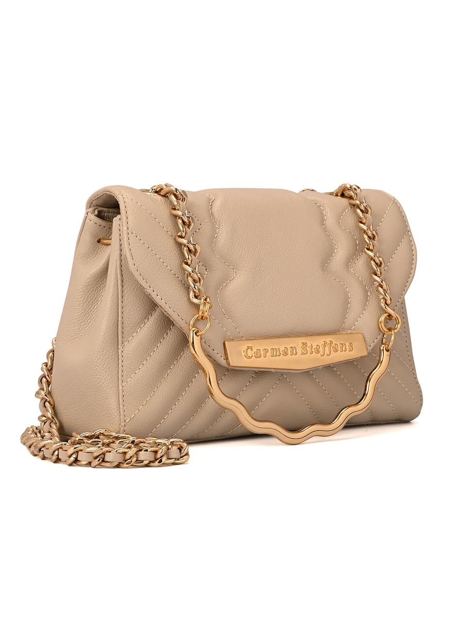 Quilted Bag Chain Off-White