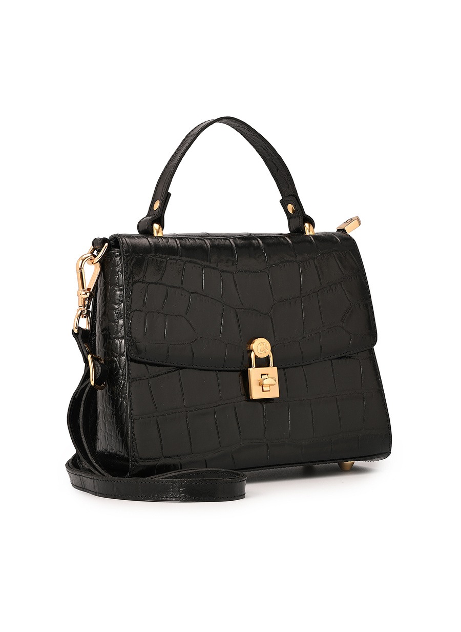 Classic Black Croco Bag