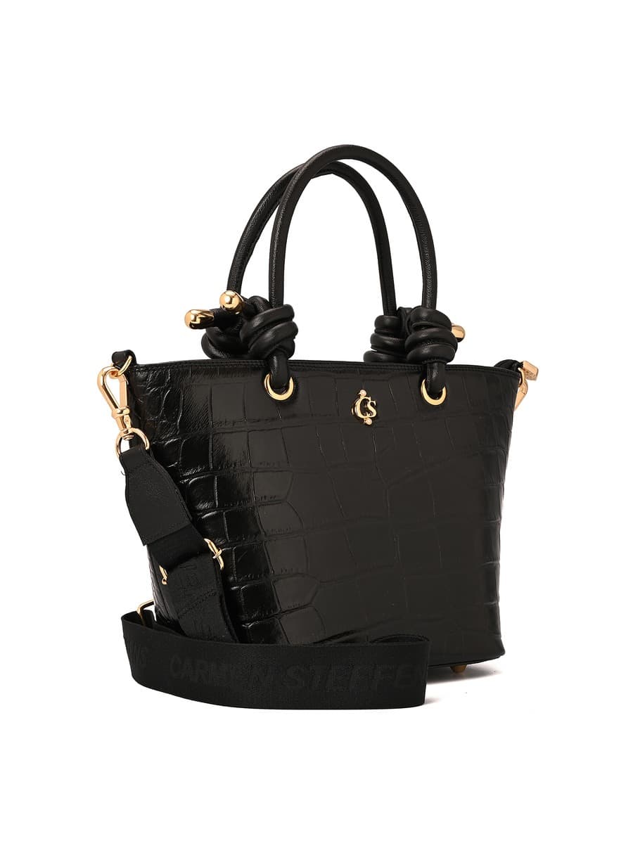Shopping Bag Knot Black