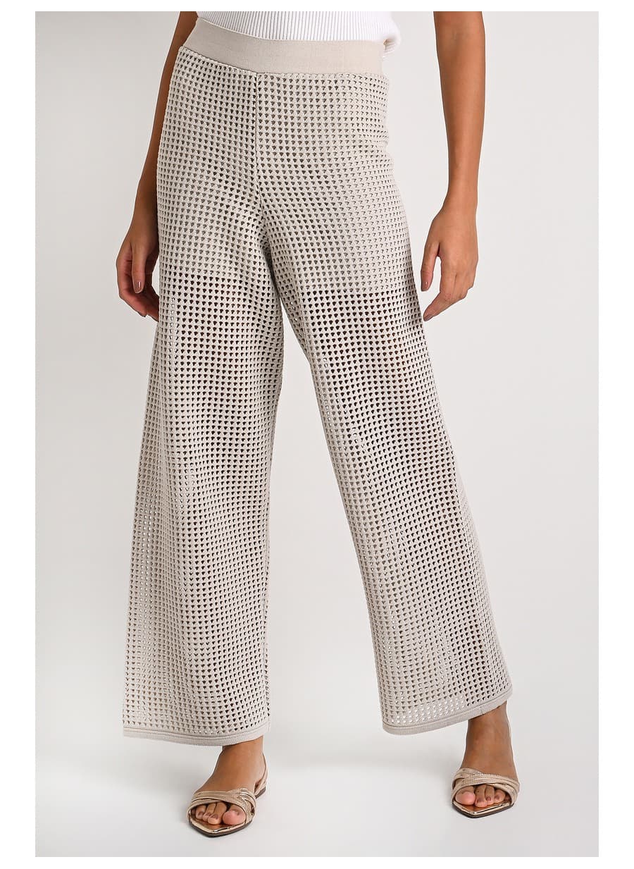 Palazzo Pants Crochet Stitch Silk