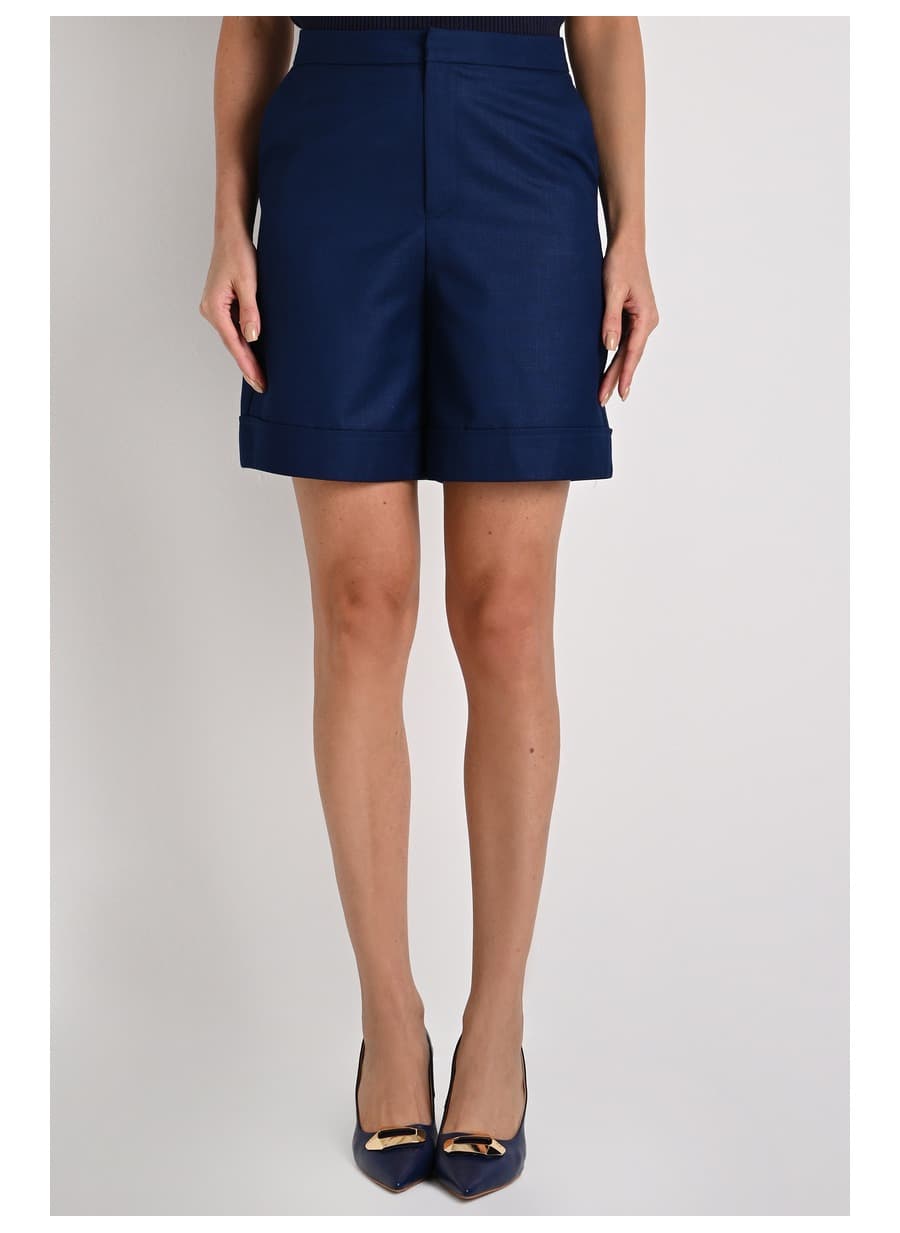 Classic Shorts with Blue Hem