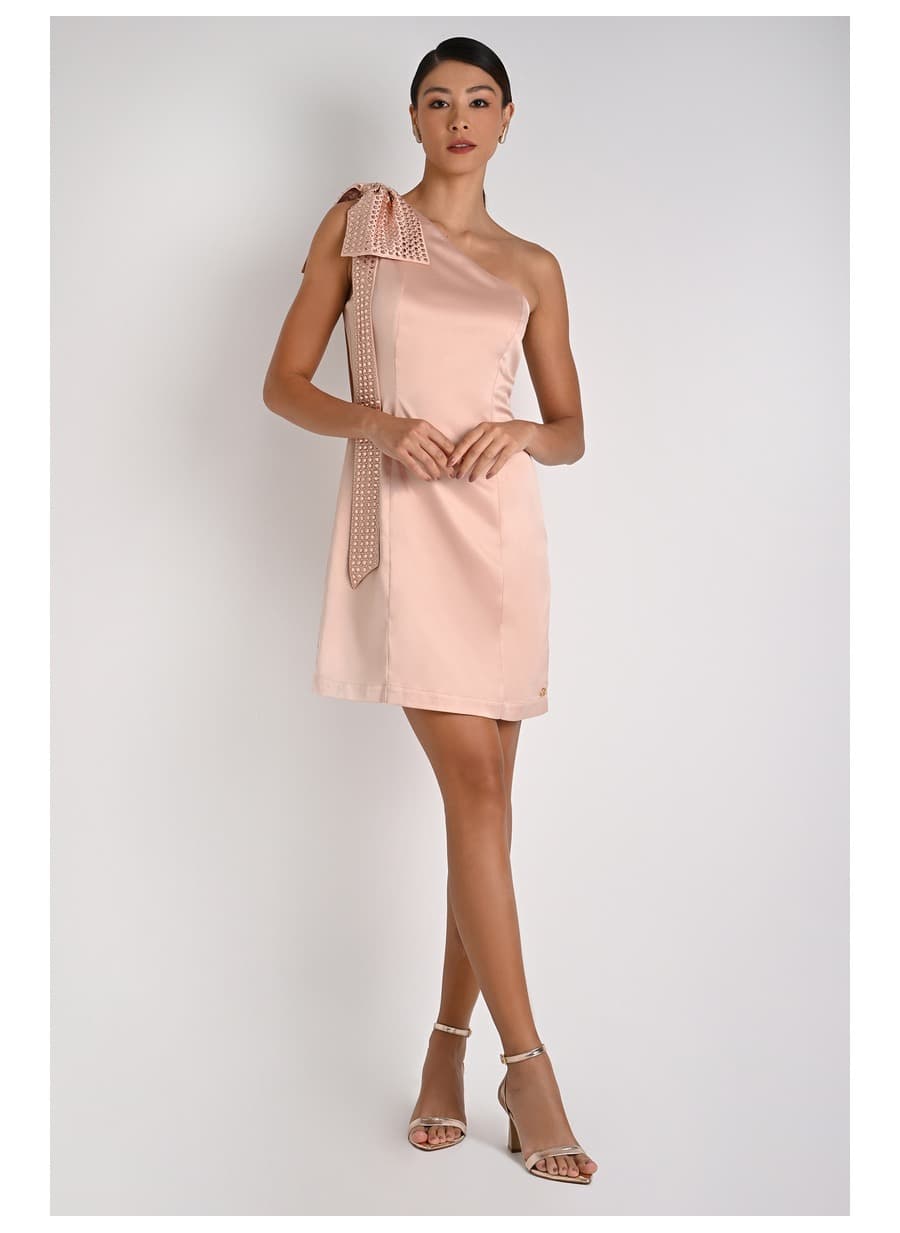 Lily Pink Shoulder Bow Dress