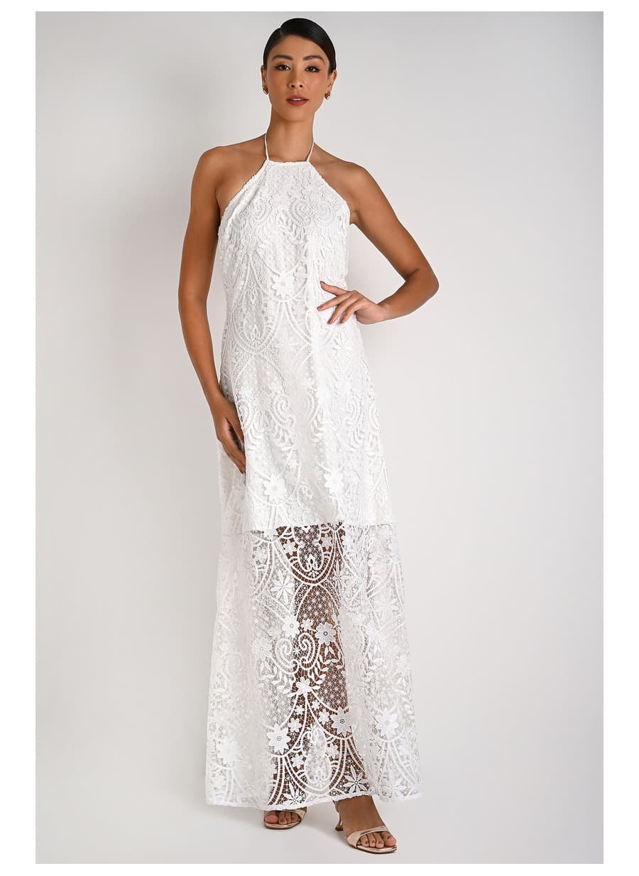 Asymmetric White Dress
