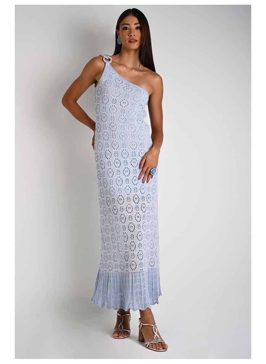 Atlantic Blue Chain Strap Dress