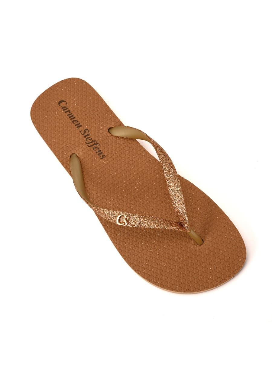 Golden Shine Flip-Flop