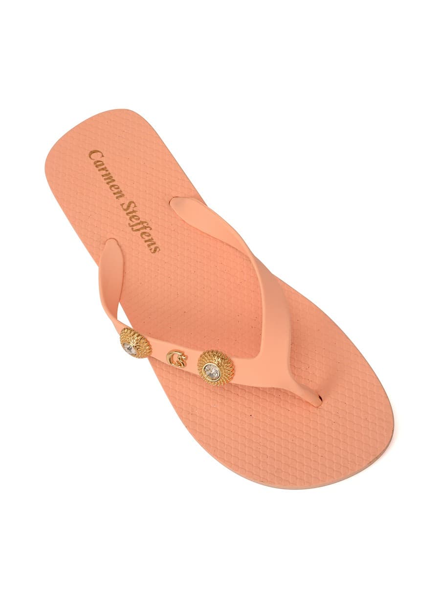 Flip-flops with Papaya Decoration